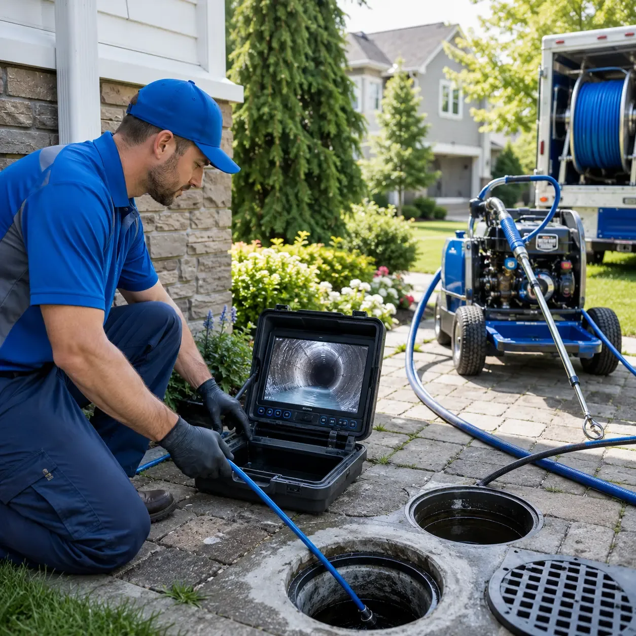 Outdoor drain cleaning professionals serving River Rouge, MI
