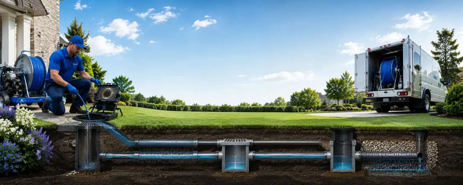 Outdoor drain cleaning information for River Rouge, MI